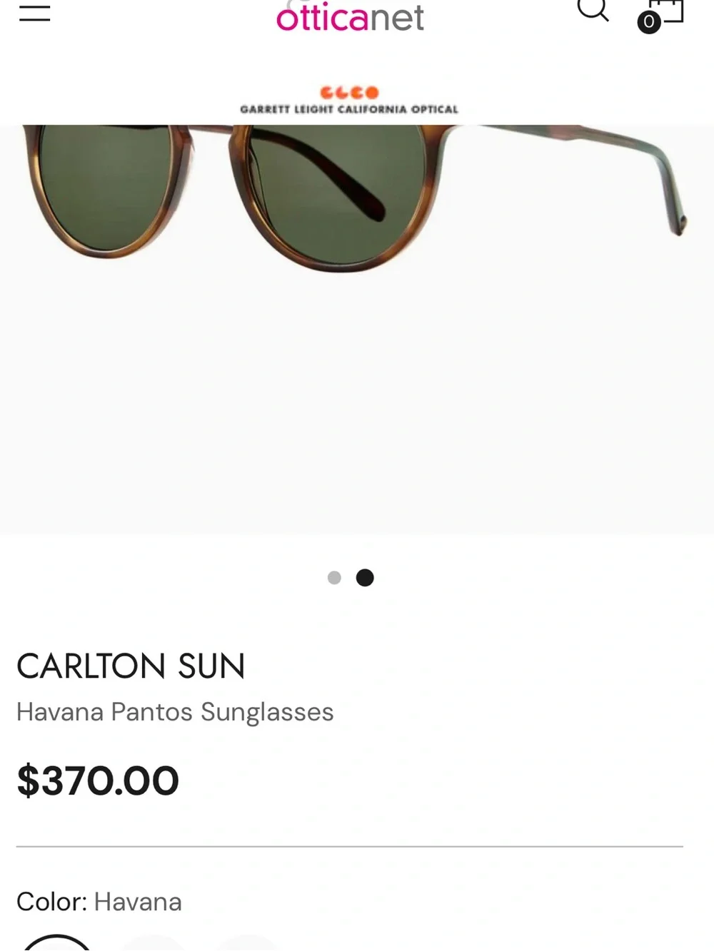 Garrett Leight Carlton classic tortoise brown frame green lenses sunglasses